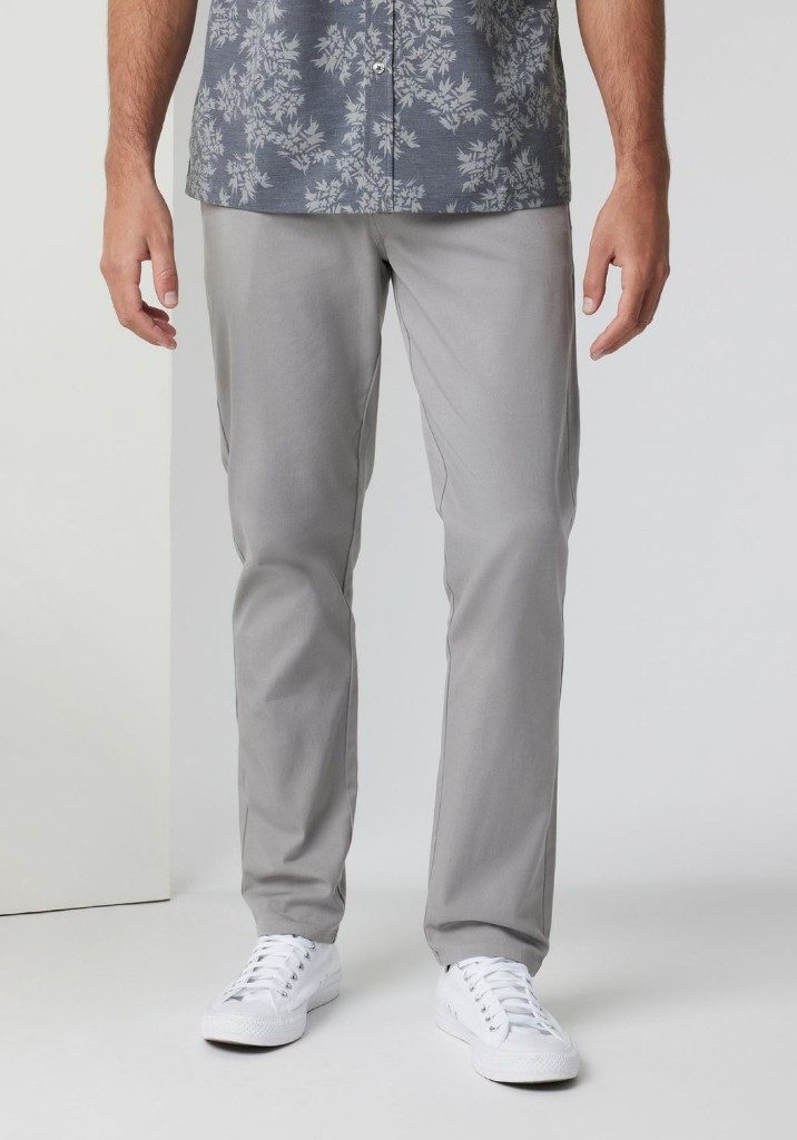 Light grey cotton chinos