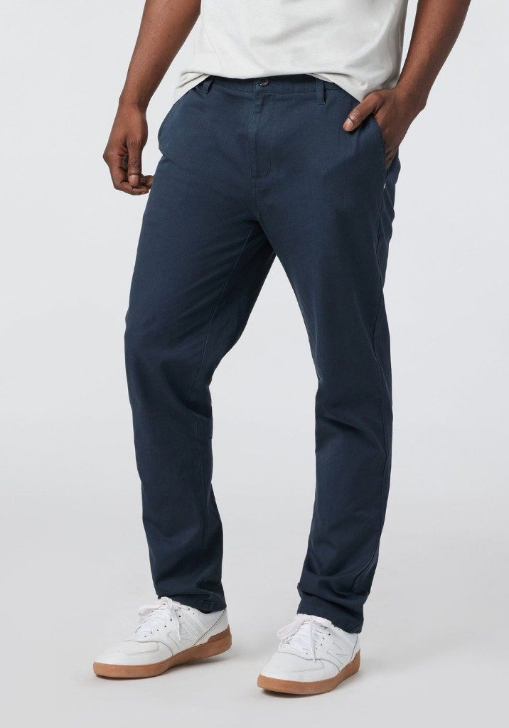 Navy cotton chinos